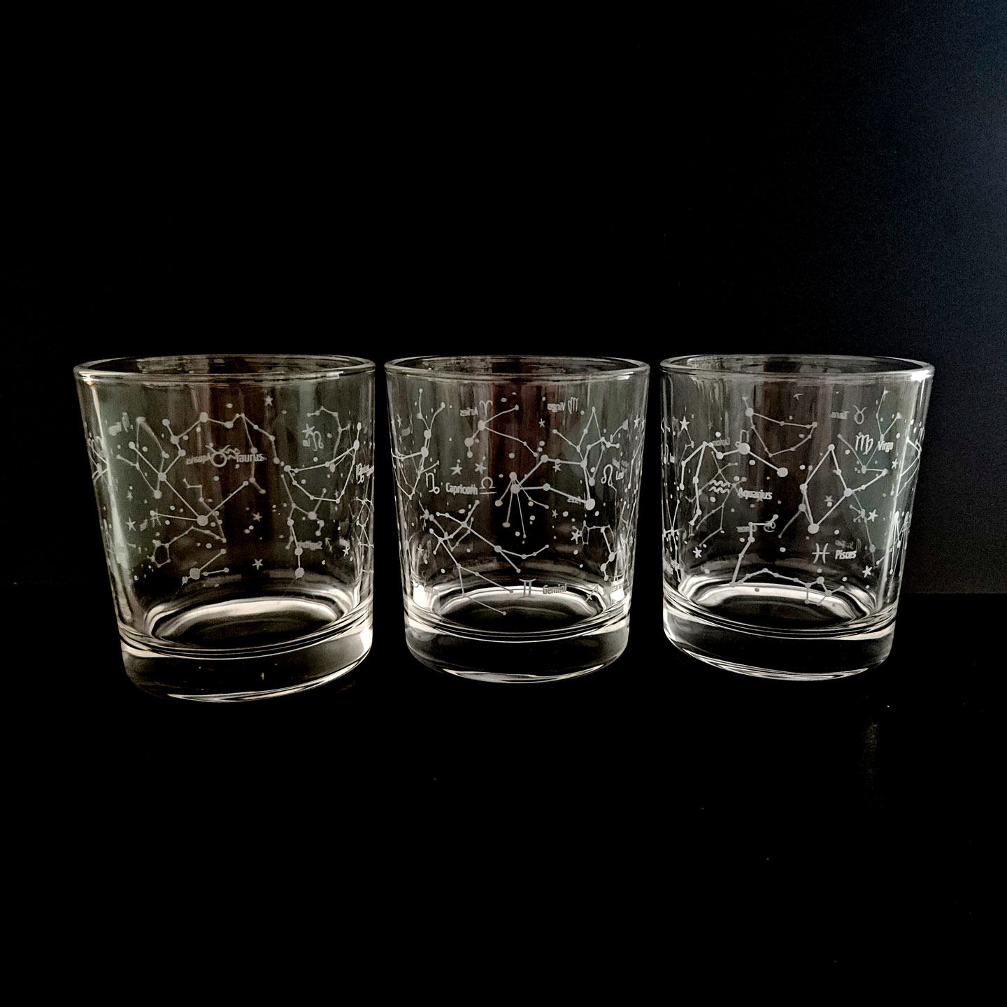 十二星座高颜值星星空玻璃杯 耐玻璃杯