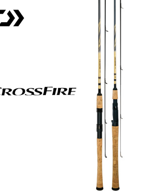 DAIWA达亿瓦新品 CROSSFIRE 路亚竿直柄枪柄路亚杆碳素钓鱼竿路亚