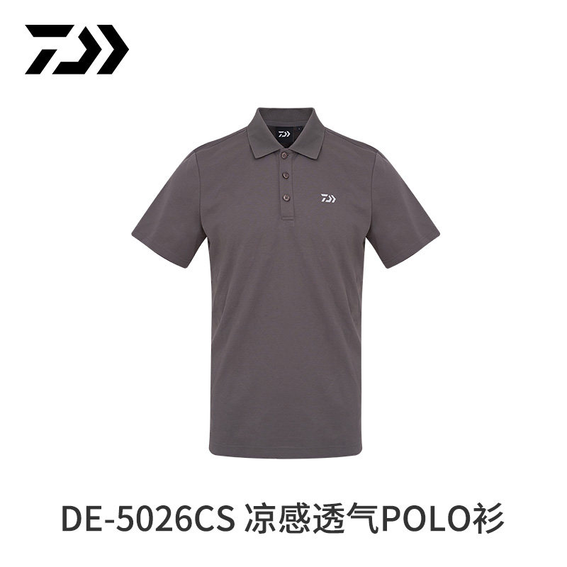 DAIWA达亿瓦26春夏DE-5026CS凉感透气POLO衫防晒钓鱼半袖休闲短袖