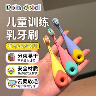 抗菌万毛儿童牙刷软毛超细超软宝宝牙刷乳牙小头护齿家用