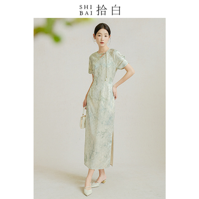 新中式原创禅意国风修身连衣裙