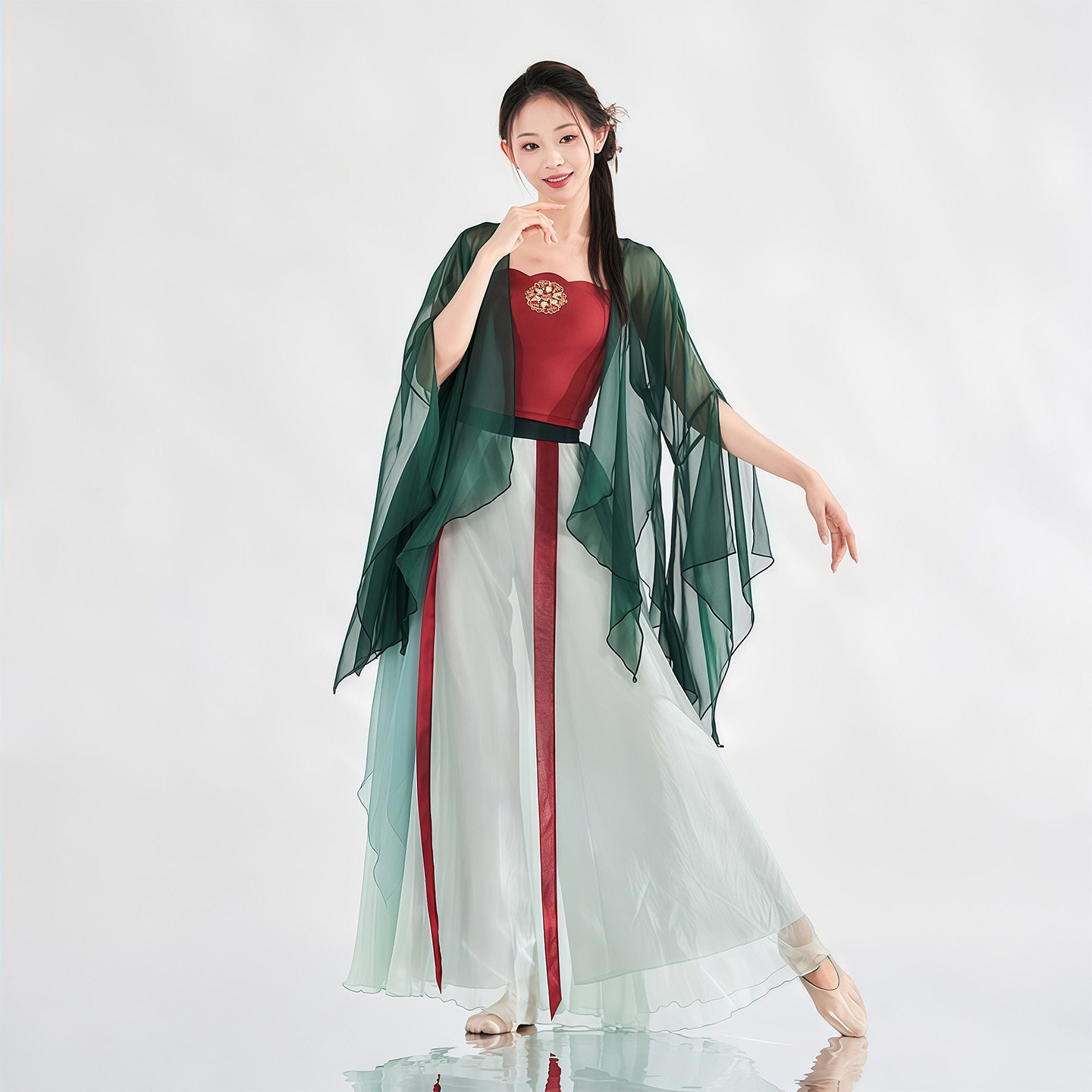 古典舞蹈服飘逸纱衣表演服仙气汉唐服新款中国古风艺考剧目演出服