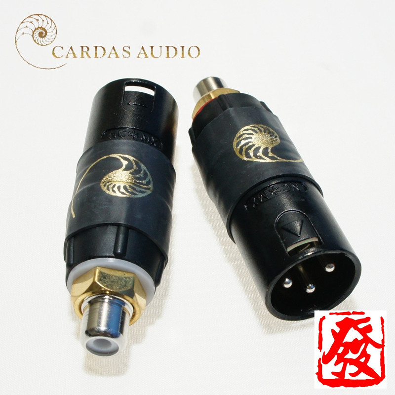 美国原装 CARDAS 卡达斯 RCAF/XLRM 单端/平衡公插转换头 现货
