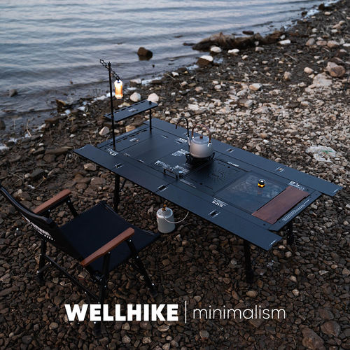 WELLHIKE户外SWS云驰五单元IGT桌多功能铝合金折叠便携可调节桌子