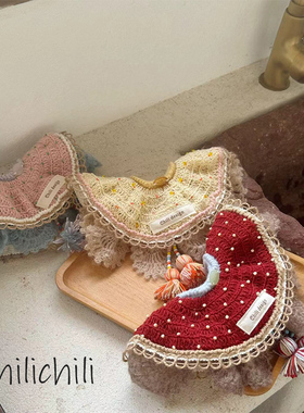 CHILI 原创设计手工钩织秋冬限定设计创意流苏裙摆发圈DIY手作