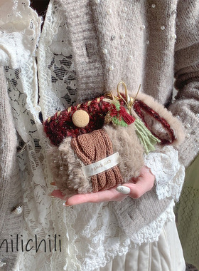 CHILI原创小众设计手工创意编织钩织DIY朱古力豆腐圣诞礼物材料包