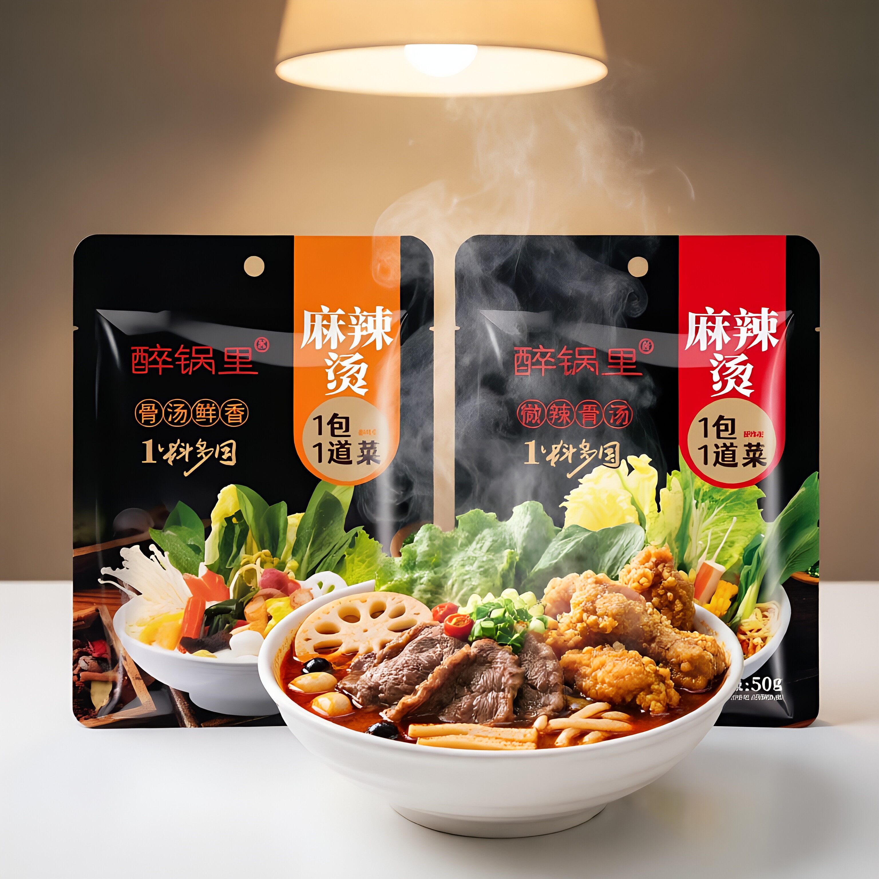 骨汤鲜香麻辣烫调味料浓香风味微辣原味鲜香麻辣烫袋串串专用底料