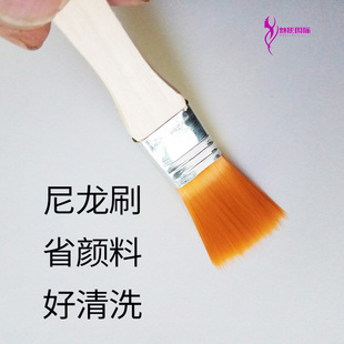 板刷影视特效化妆硫化乳胶涂抹假皮上色笔刷尼龙刷子酒精油彩涂抹