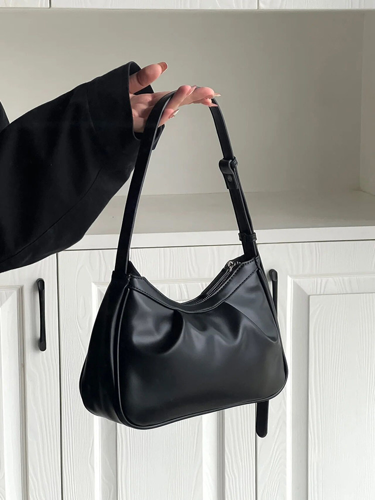 韩系高级感单肩斜跨包包女2025新款ins褶皱云朵饺子包法棍腋下包,箱包皮具/热销女包/男包,腋下包,淘宝优惠券,粉丝福利购,淘宝优惠卷