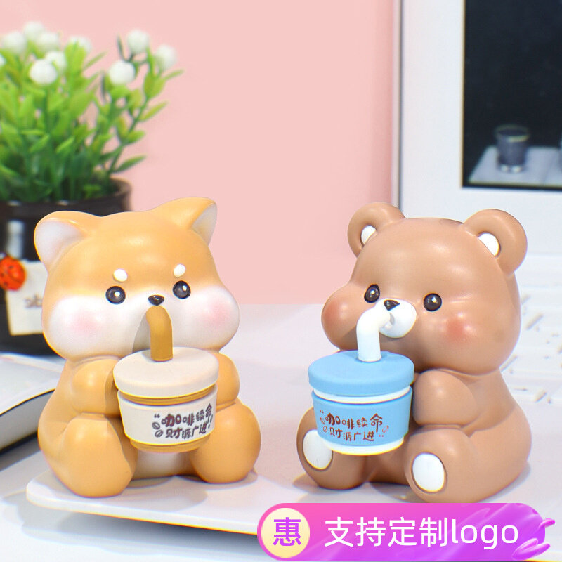 快乐吨吨猪电脑桌面解压摆件工位情绪稳定车载装饰毕业季送男女友