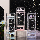 萌趣卡通项链兔油滴沙漏办公桌面减压装 饰摆件生日礼物儿童玩具女