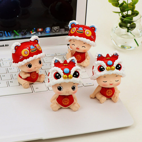 小老虎年新年吉祥物客厅桌面摆件