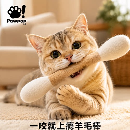 Pawpop猫咪自嗨玩具磨牙洁齿