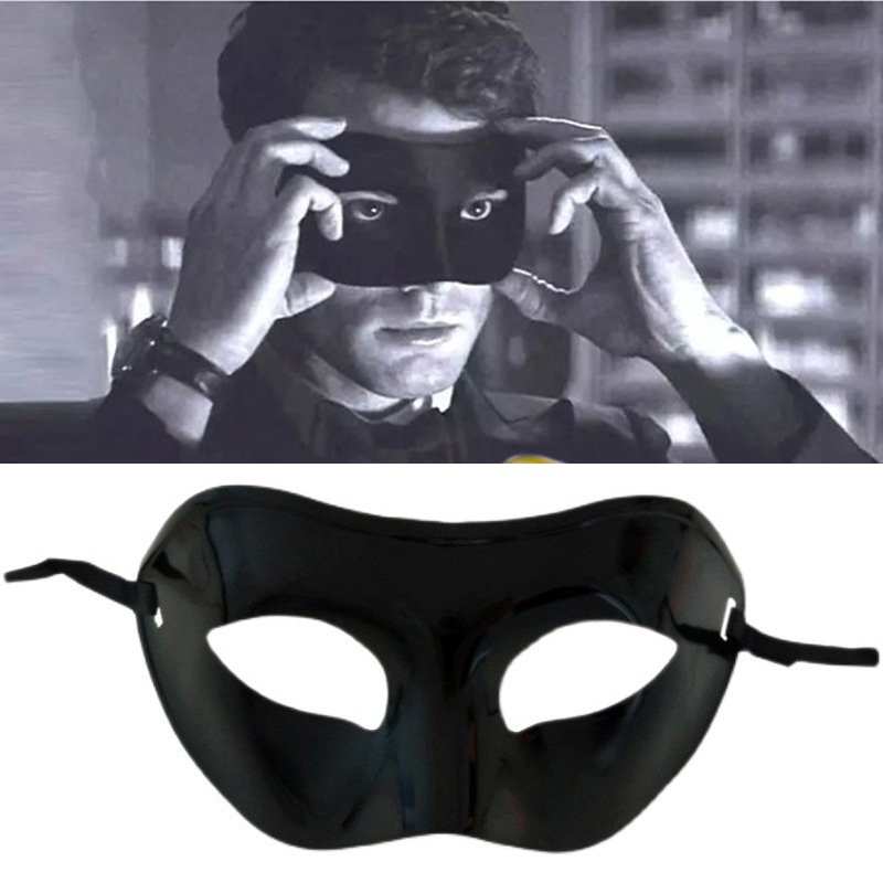 万圣节化妆舞会派对复古平头面具