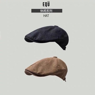 贝雷前进帽英伦复古侦探帽子男女 cap四季 亚麻超舒服vintage flat