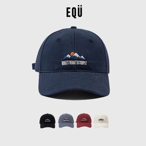 日出远方群山休闲棒球帽国潮