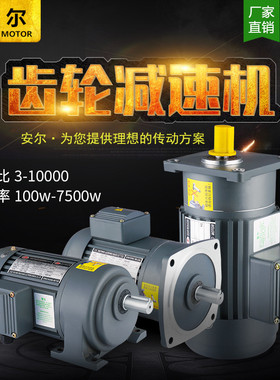 减速电机三相380V卧式400W750W晟邦变频调速立式CH/V齿轮减速机