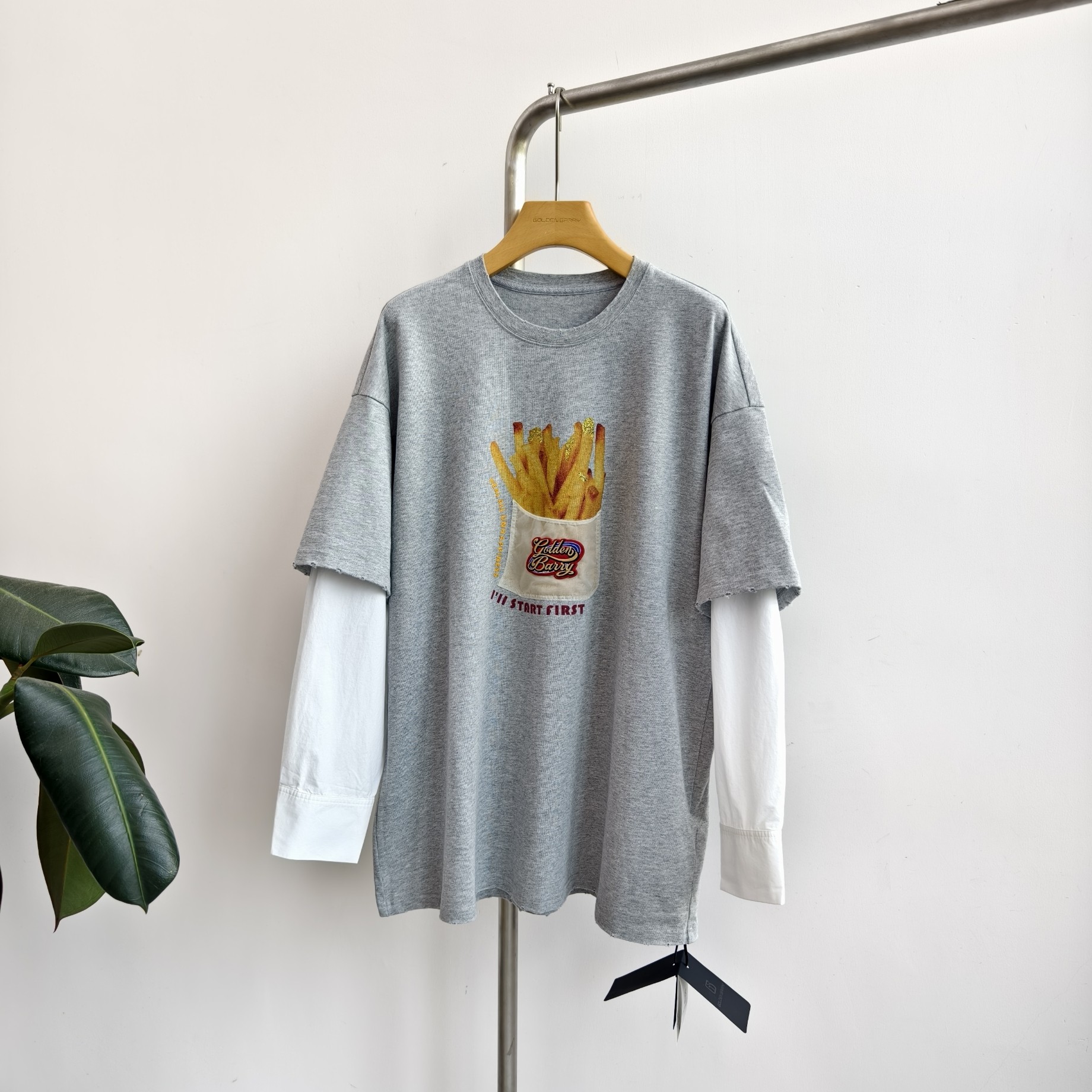 GOLDEN BARRY|金和百瑞2025年早秋202488假两件长袖T恤女,女装/女士精品,T恤,淘宝优惠券,粉丝福利购,淘宝优惠卷