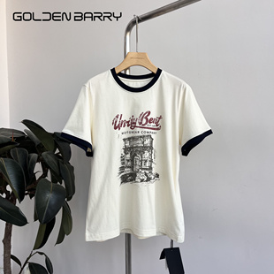 GOLDEN BARRY|金和百瑞2025年夏201998复古威尼斯印花T恤