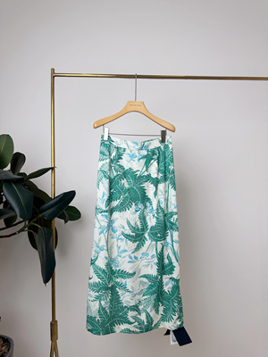 GOLDENBARRY| 310095芭蕉叶天丝麻半裙