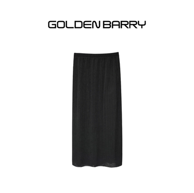 金和百瑞| GOLDENBARRY|310038时尚百搭洋气经典长款半裙