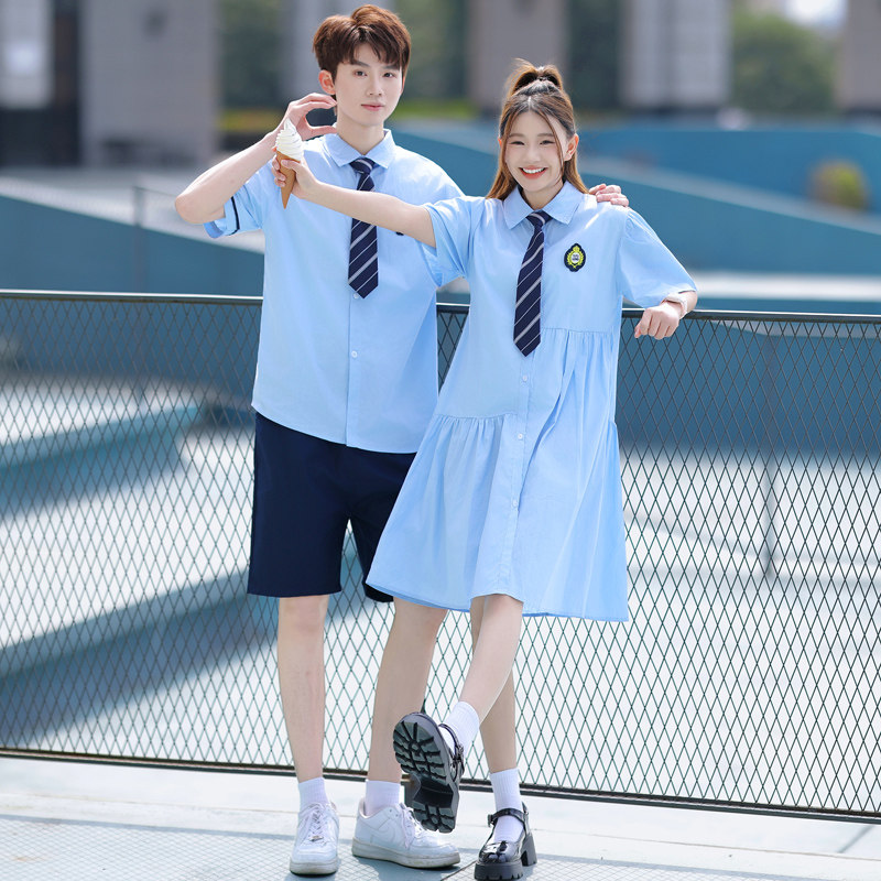 班服套装学院风高中学生大合唱初中毕业演出服朗诵韩版校服运动会