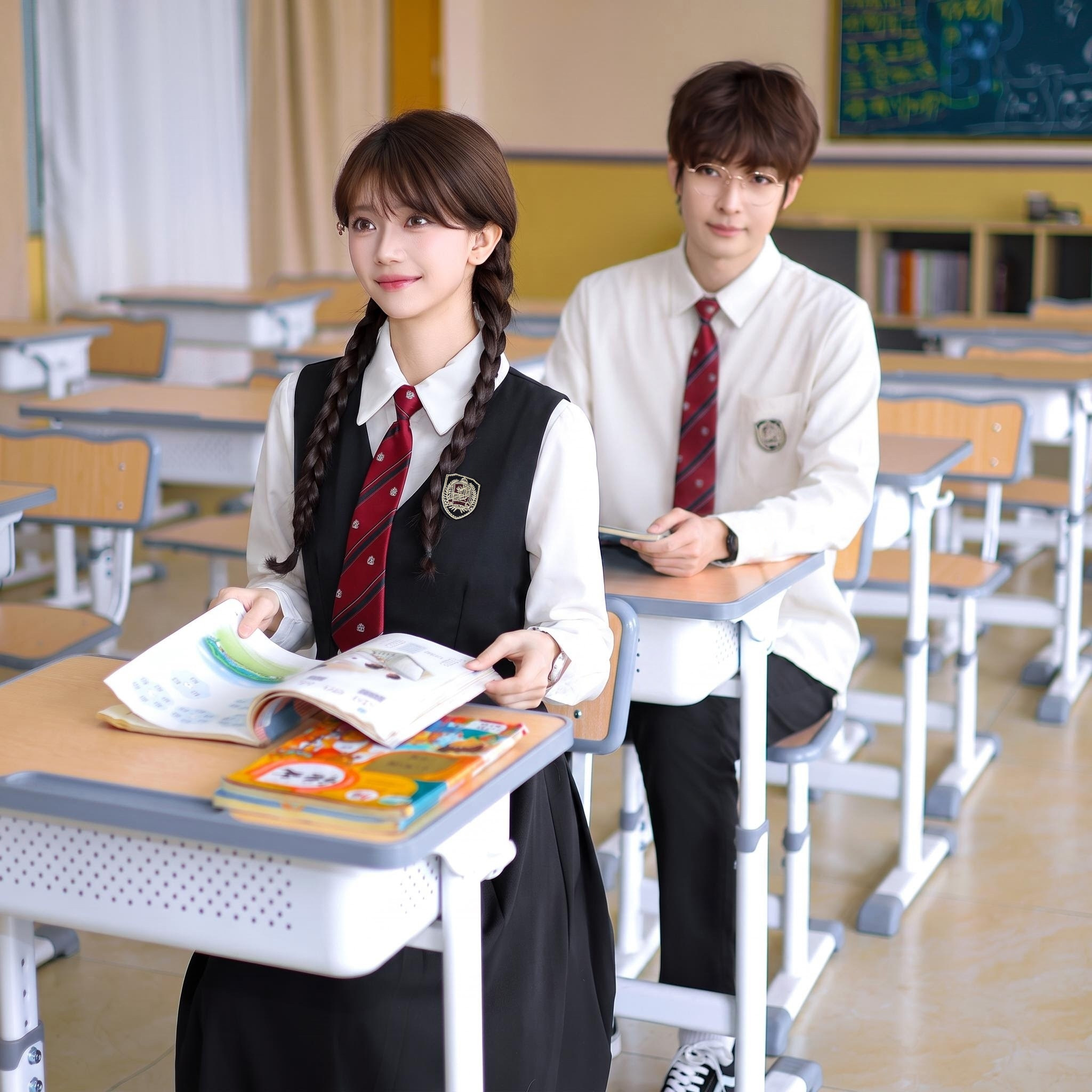 中学生班服秋季衬衫JK制服合唱演出舞台服高中生毕业成人礼运动会