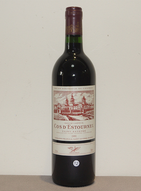 1991爱士图尔酒庄葡萄酒法国名庄进口红酒ChateauCos d'Estournel