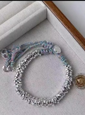 编织盘缠重工手链999纯银原创