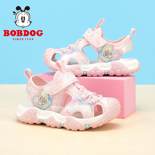 防臭透气沙滩中大童女孩儿童鞋 新款 子 包头2025夏季 巴布豆女童凉鞋