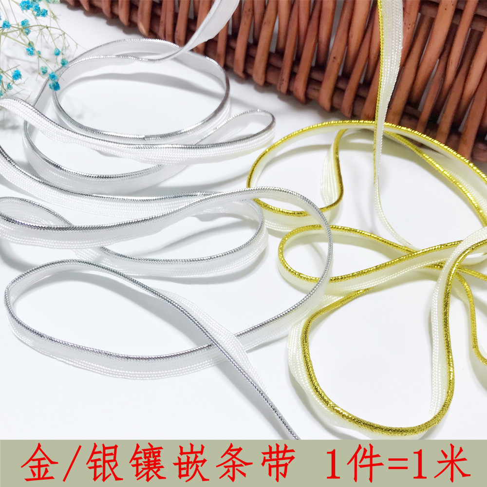 Gold and Silver weave Refinement Set 1cm cheongsam Lace Trim lace Lolita skirt accessoriesin the Home Fabric , Sew DIY Material,Tools and finished products , Sew DIY Fitting/Accessories/Accessories , Ribbon/Ribbons/Cloth belt  category - from Buy2taobao.com to provide professional Taobao agent buy service