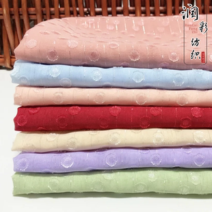 雪纺布料 银丝剪花雪纺 提花亮丝雪纺上衣连衣裙汉服古风舞台布料