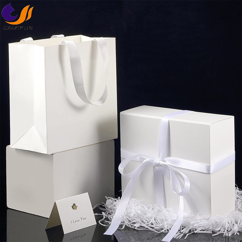 纸袋定制手提袋购物袋豪华工艺礼品棕色白色包装bolsa de pap