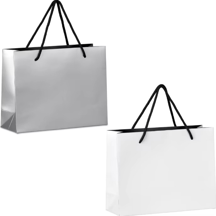 纸袋定制手提袋购物袋定 制带烫印和压花的可生日礼品袋 | 设计您