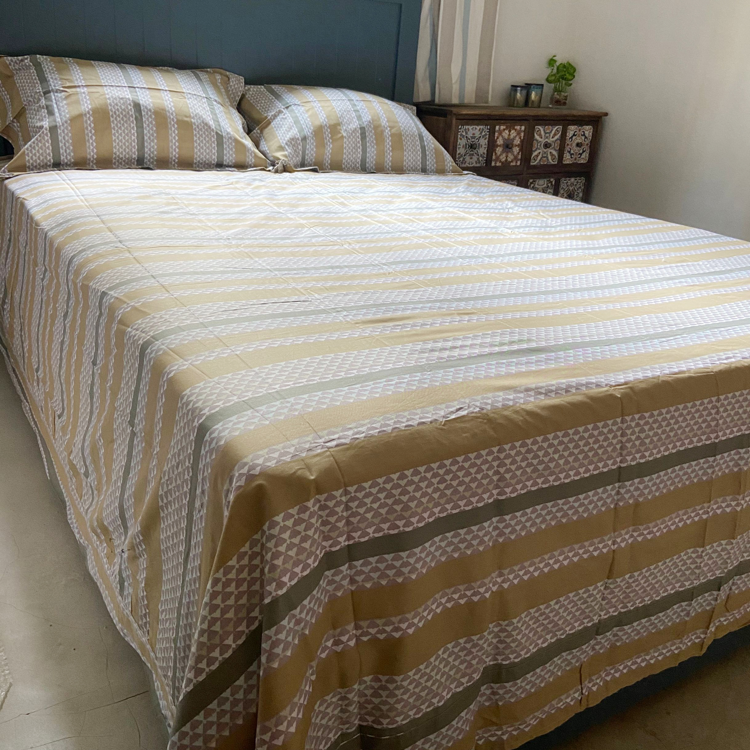 高性价纯棉精梳棉斜纹活性印花床单双人加大枕套被套单品床上用品