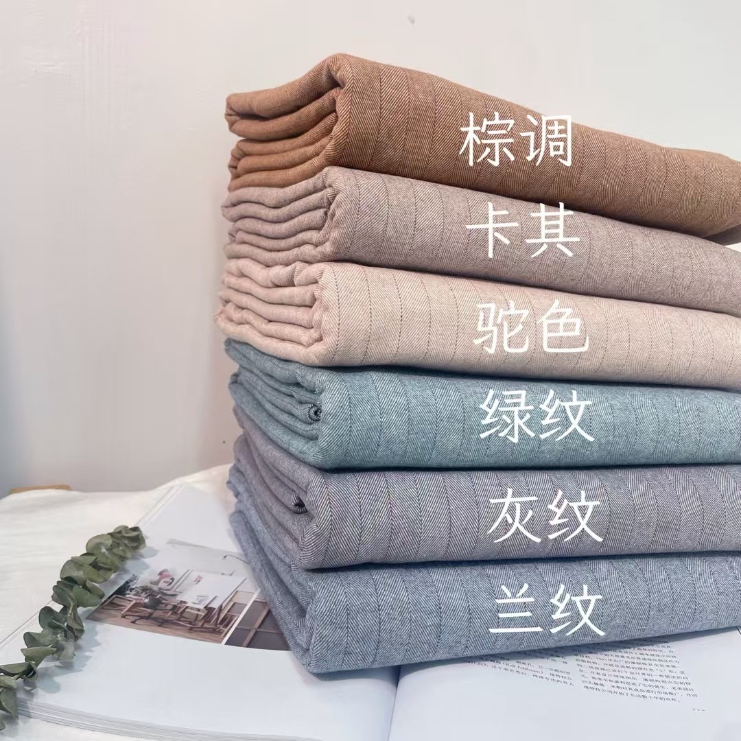 秋冬保暖纯棉色纺磨毛床单