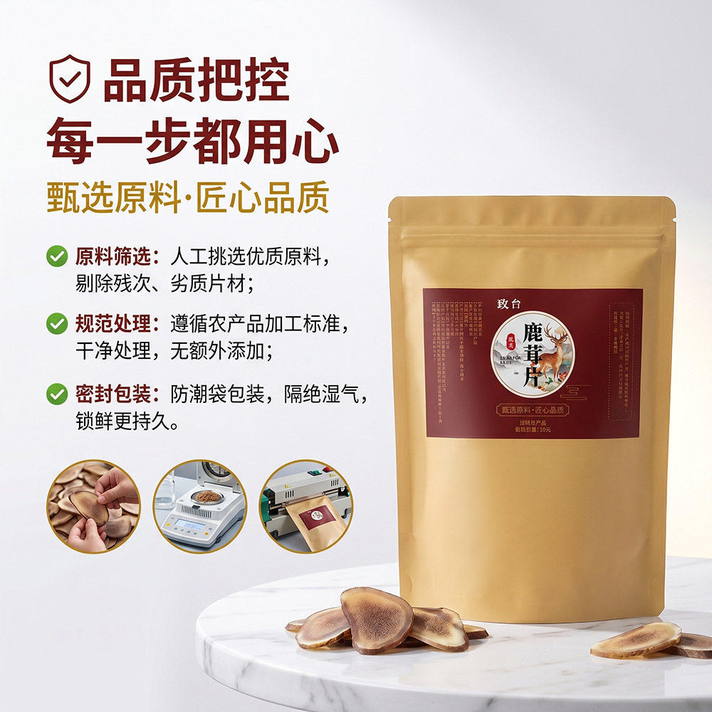 玫台鹿茸片10g泡水煲汤泡酒温补