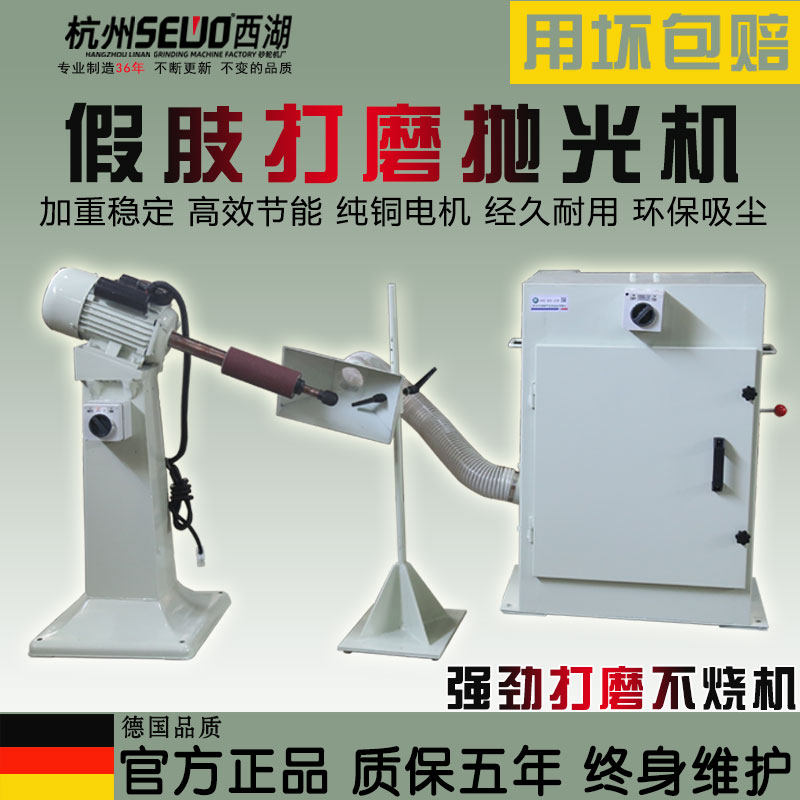 西湖立式长轴打磨机专业抛光假肢矫形器械内部加工配低噪音吸尘器