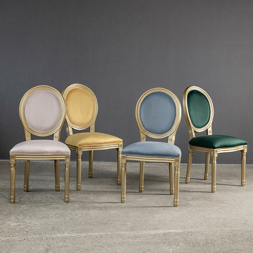 纽森兰美式餐椅复古靠背椅子