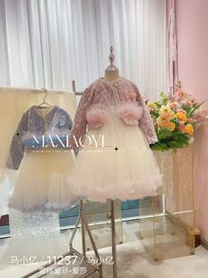 女童爱莎公主裙套装2025秋冬年款甜美可爱棉服+背心裙丝绒两件套