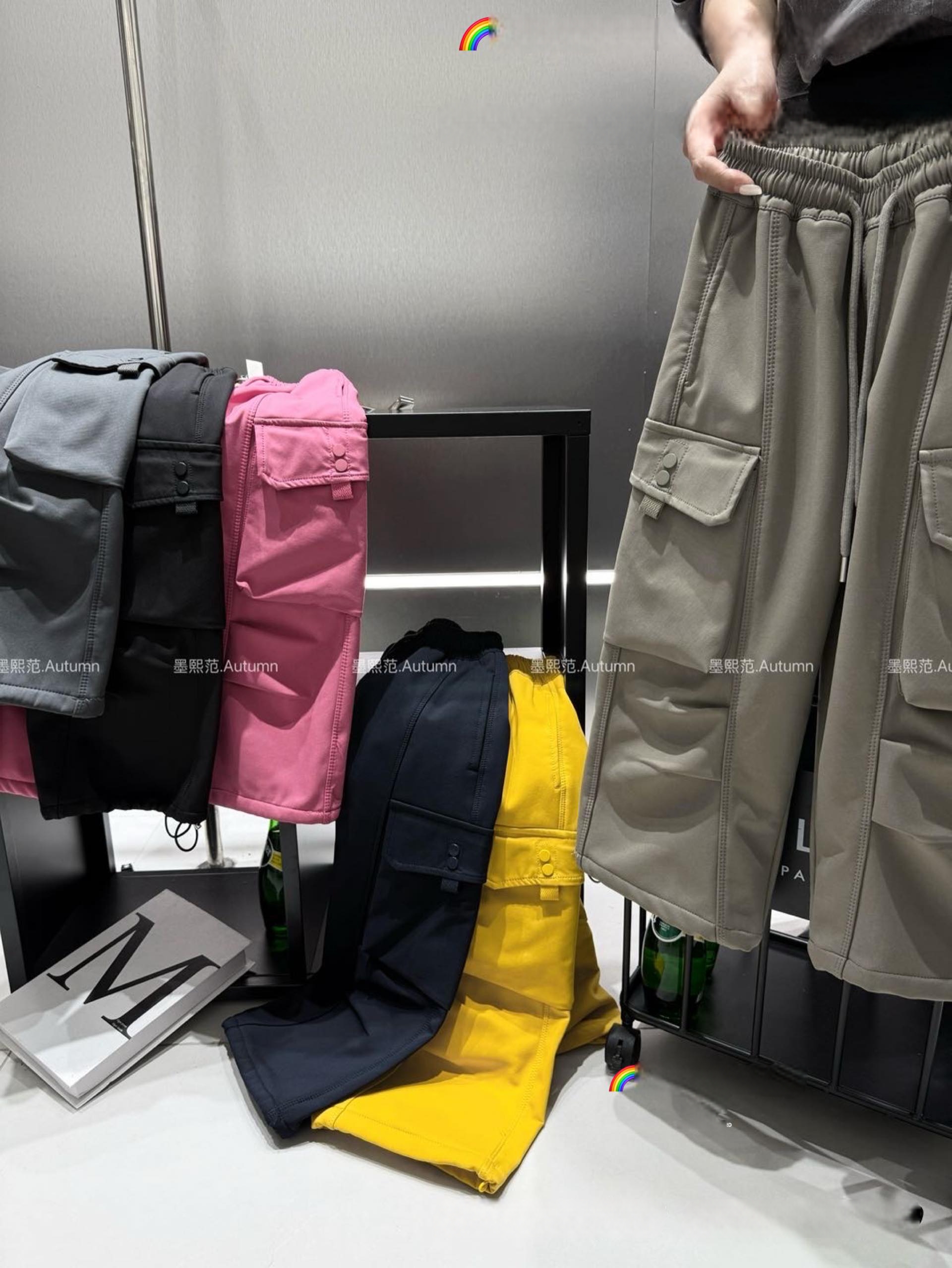 儿童加绒工装裤2025冬款中大童韩版洋气百搭抗风抗寒一体绒直筒裤