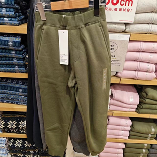 岛国出品 秋冬男童/女童加绒加厚仿羊羔绒运动卫裤保暖裤 460190