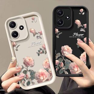 S23 手机壳S22ultra玫瑰A56 A16 S25ultra A17软壳S25fe A15 S24 A36 适用于环绕花朵适用于三星S26ultra A55