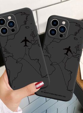 适用于飞机航线适用于iPhone17/16/15/14/13/12手机壳苹果xsmax飞跃雪山14promax高山8plus软壳xr创意se/15pr