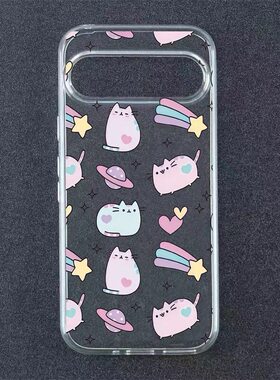 适用于流星猫咪适用于Google Pixel10proXL手机壳谷歌Pixel10pro卡通7pro/8pro透明8A/7A软壳6A/9A保护套9pro