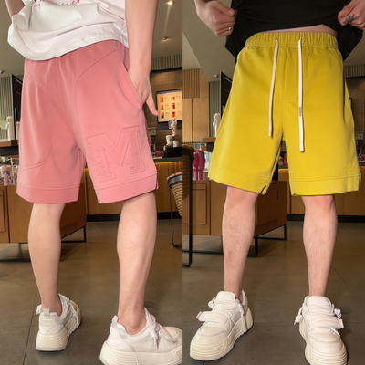 夏季男士短裤纯色多彩设计感舒适