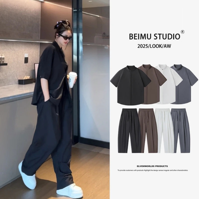 夏季薄款慵懒风休闲时尚套装