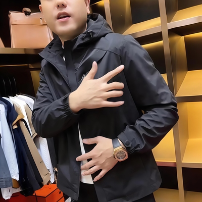 秋季新款男士简约轻奢外套