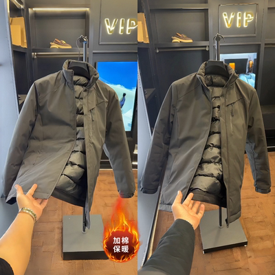 高品质轻奢商务冬季男士夹克棉服