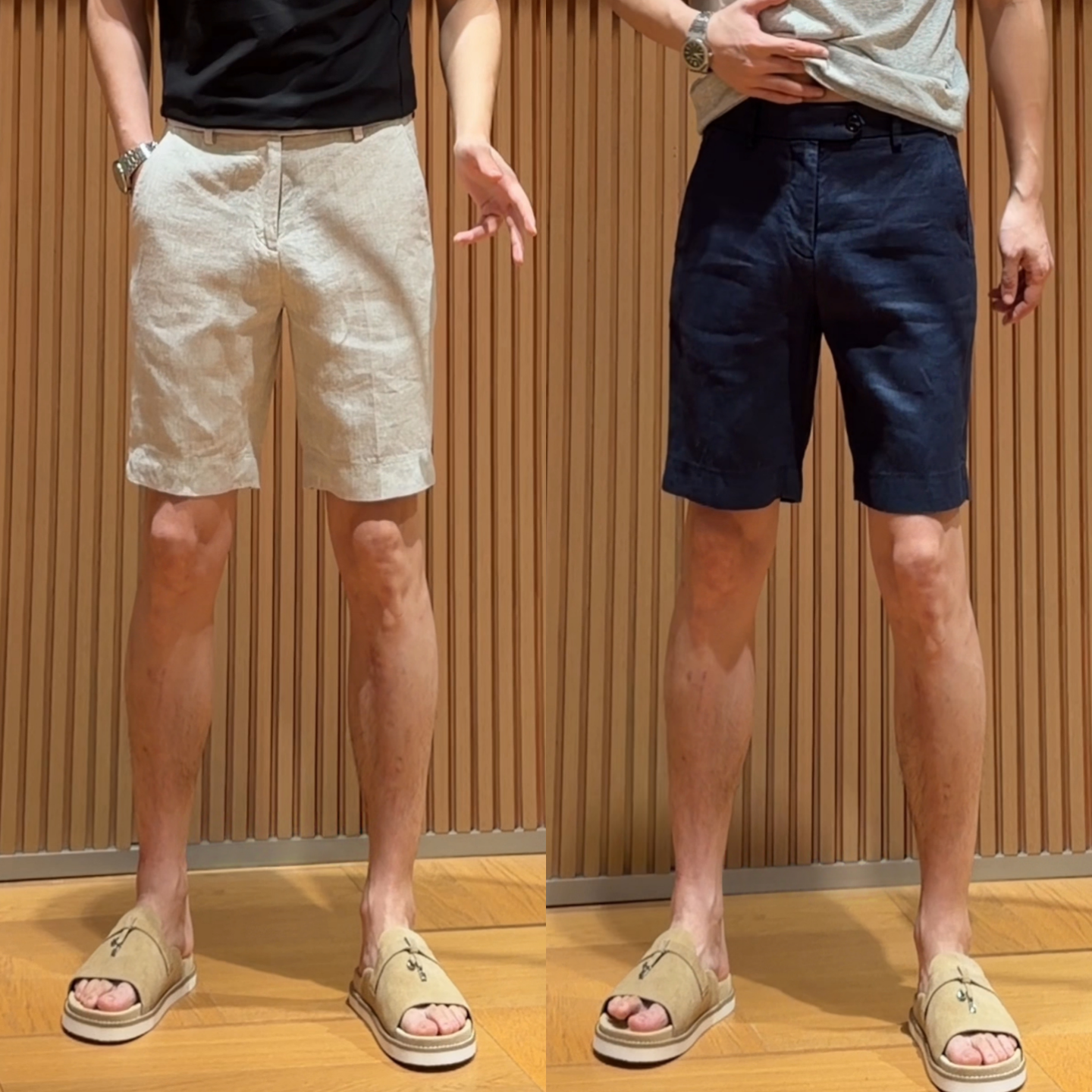 夏季男士老钱风轻薄显瘦五分短裤